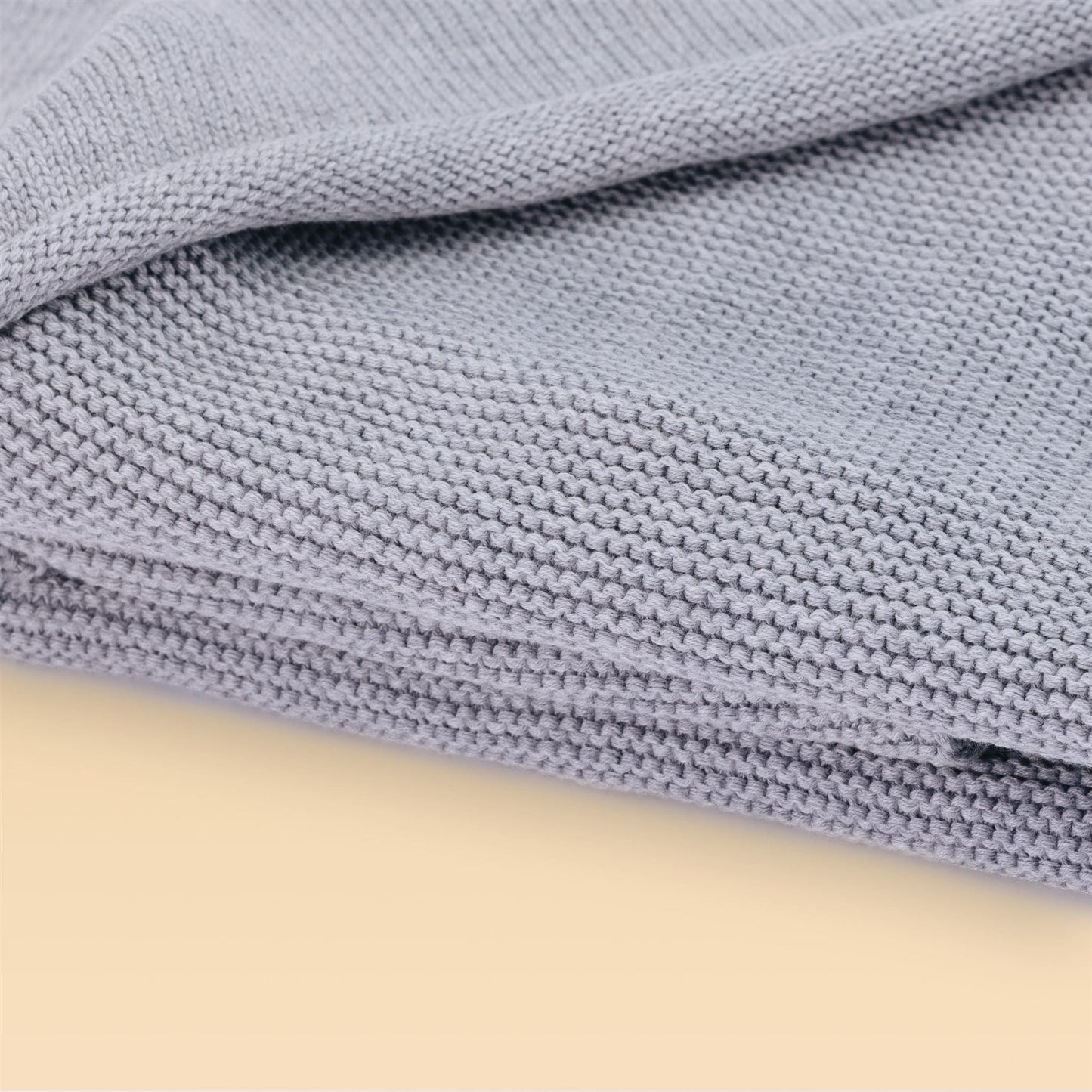 Happymess Swaddle Blanket O/S Hooded Blanket With Koala's Ears - Cloud Grey