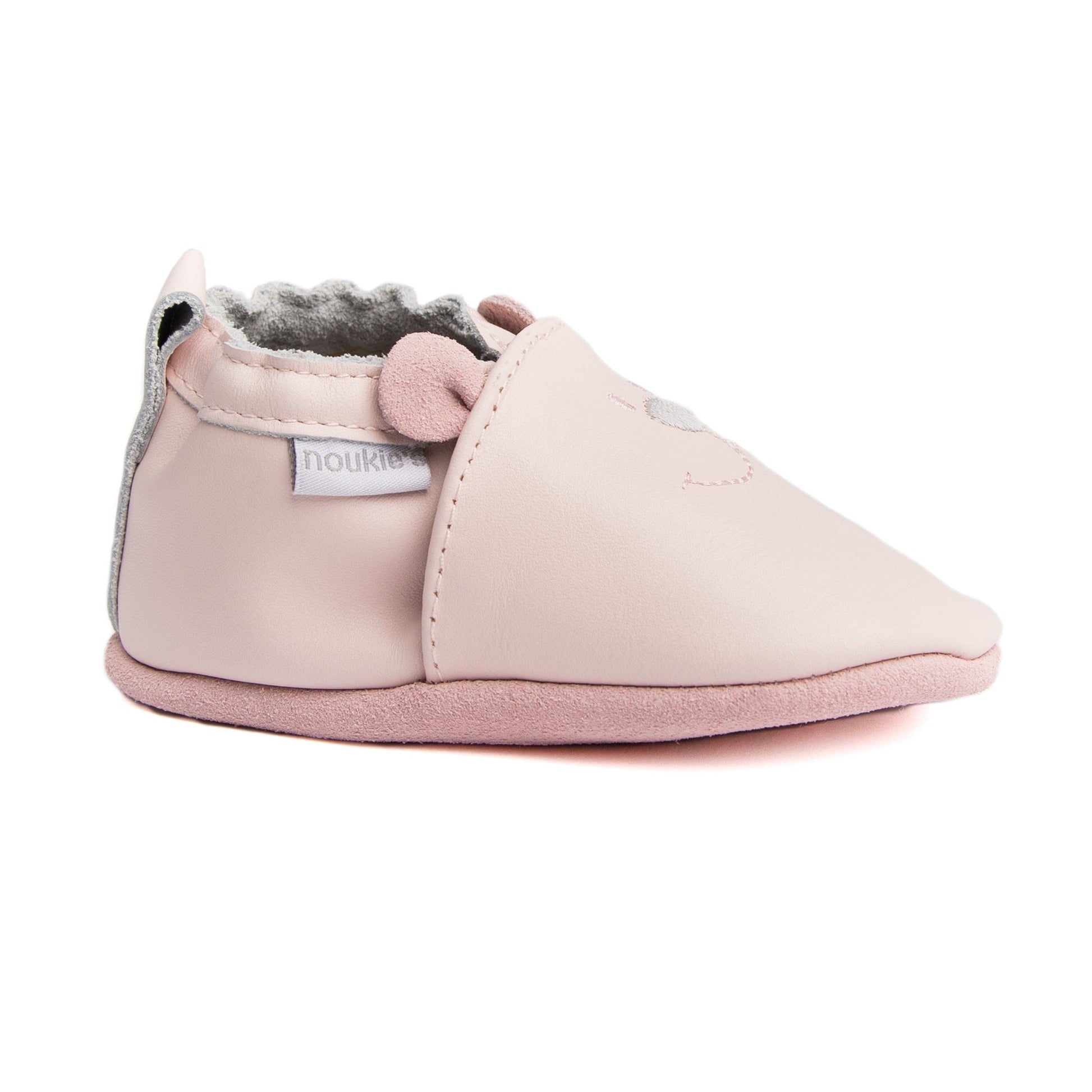 Noukie's Footwear Soft pink leather moccasins