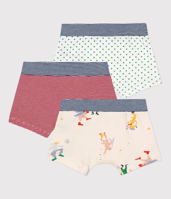 Petit Bateau Clothing / Underwear Set of 3 Boxers with Glow-in-the-dark Pair