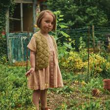 Poudre Organic Clothing / Onesies Guarana Dress - Toasted Almond