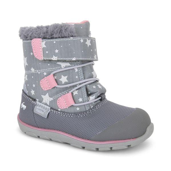 See Kai Run Clothing / Footwear / Winter Boots 4 Gilman Waterproof Winter Boots - Gray/Stars