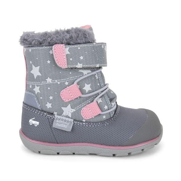 See Kai Run Clothing / Footwear / Winter Boots Gilman Waterproof Winter Boots - Gray/Stars