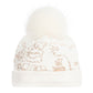 Alviero Martini Headwear O/S Rose gold geo print hat with bunny