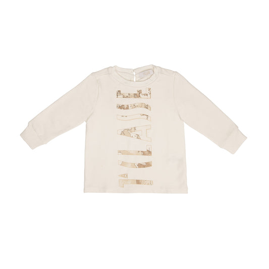 Alviero Martini Tops Cream sweater with light beige "1A CLASSE"