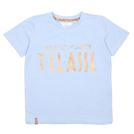 Alviero Martini Tops Light Blue "1A CLASSE" T-shirt