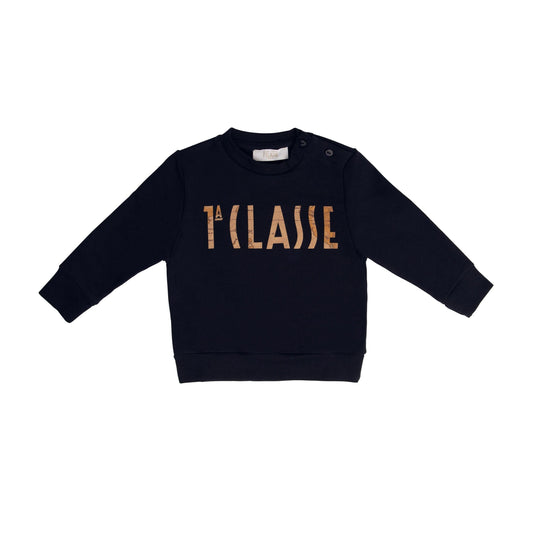 Alviero Martini Tops Navy "1A CLASSE" crew neck sweater