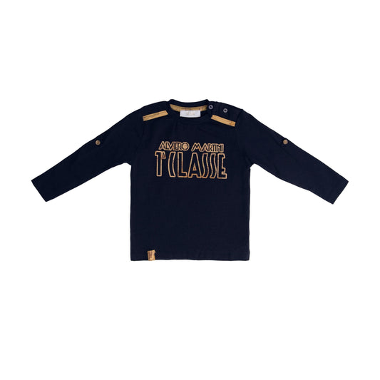 Alviero Martini Tops Navy long sleeve with beige "1A CLASSE"