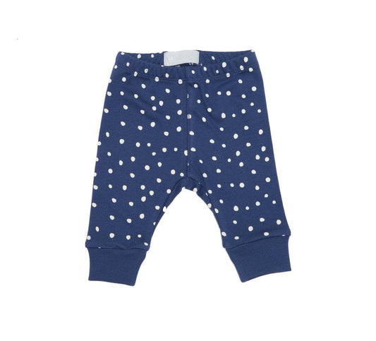 Bob and Blossom Clothing / Bottoms 0-3m White Spot Print Leggings