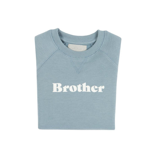 Bob and Blossom Clothing / Tops 1Y Brother Sweatshirt - Sky Blue