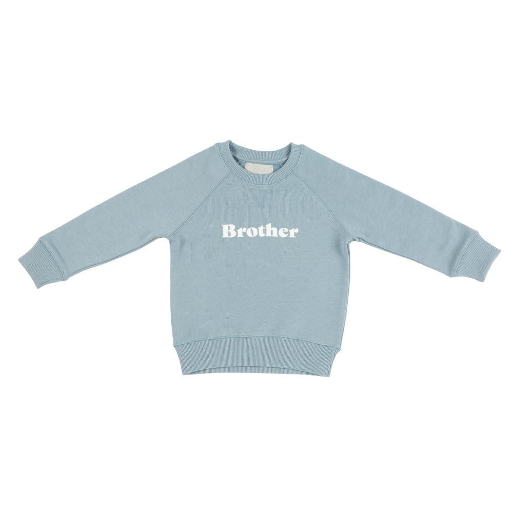 Bob and Blossom Clothing / Tops Brother Sweatshirt - Sky Blue