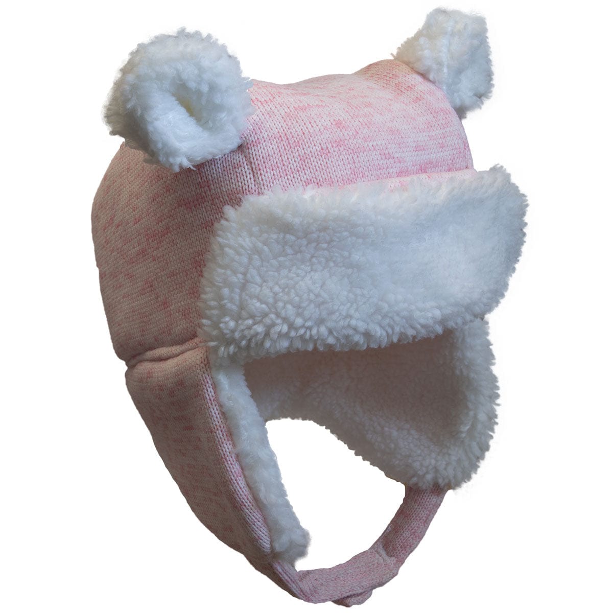 Calikids Clothing / Outwear Accessories S (3-9M) / Pink Wool Blend Bear Hat