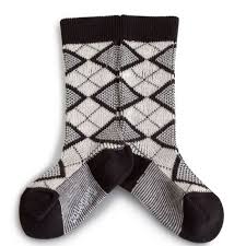 Collegien Clothing / Socks 18-20 / C2.5-4.5 Back to the 70's Plaid Socks, Black