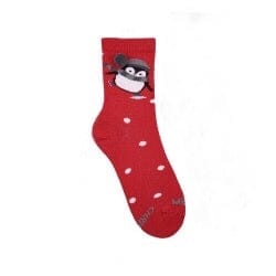 Condor Clothing / Socks Red / 2Y Snow Penguin Socks