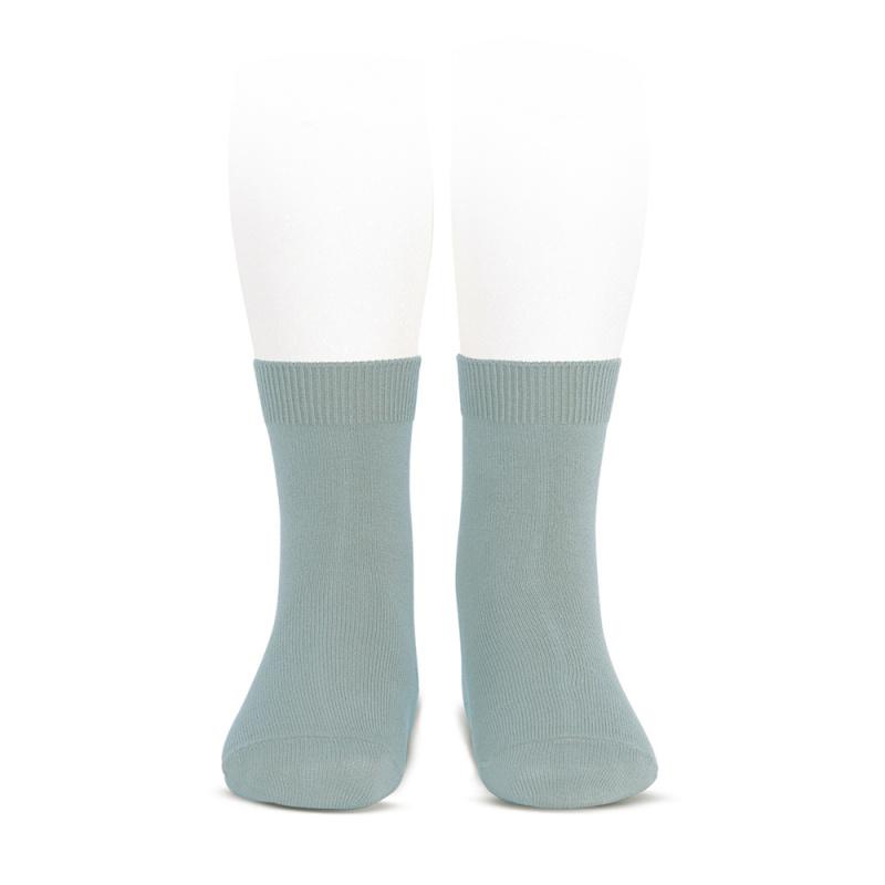 Condor Socks Basic Plain Knit Short Socks - Dry Green (Rescues)