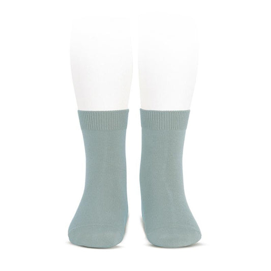 Condor Socks Basic Plain Knit Short Socks - Dry Green (Rescues)