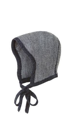 Disana Clothing / Outwear Accessories 0-3M (00) / Anthracite/Grey Knitted Bonnet