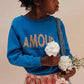 Emile et Ida Clothing / Bottoms Organic Cotton Sweater - Amour Saphir