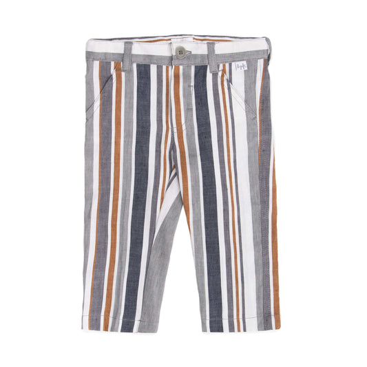 Il Gufo Bottoms Classic Striped Chino-Style Trousers