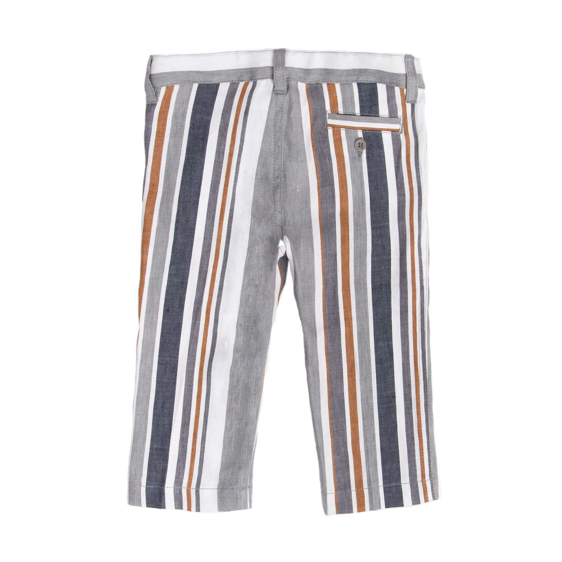 Il Gufo Bottoms Classic Striped Chino-Style Trousers