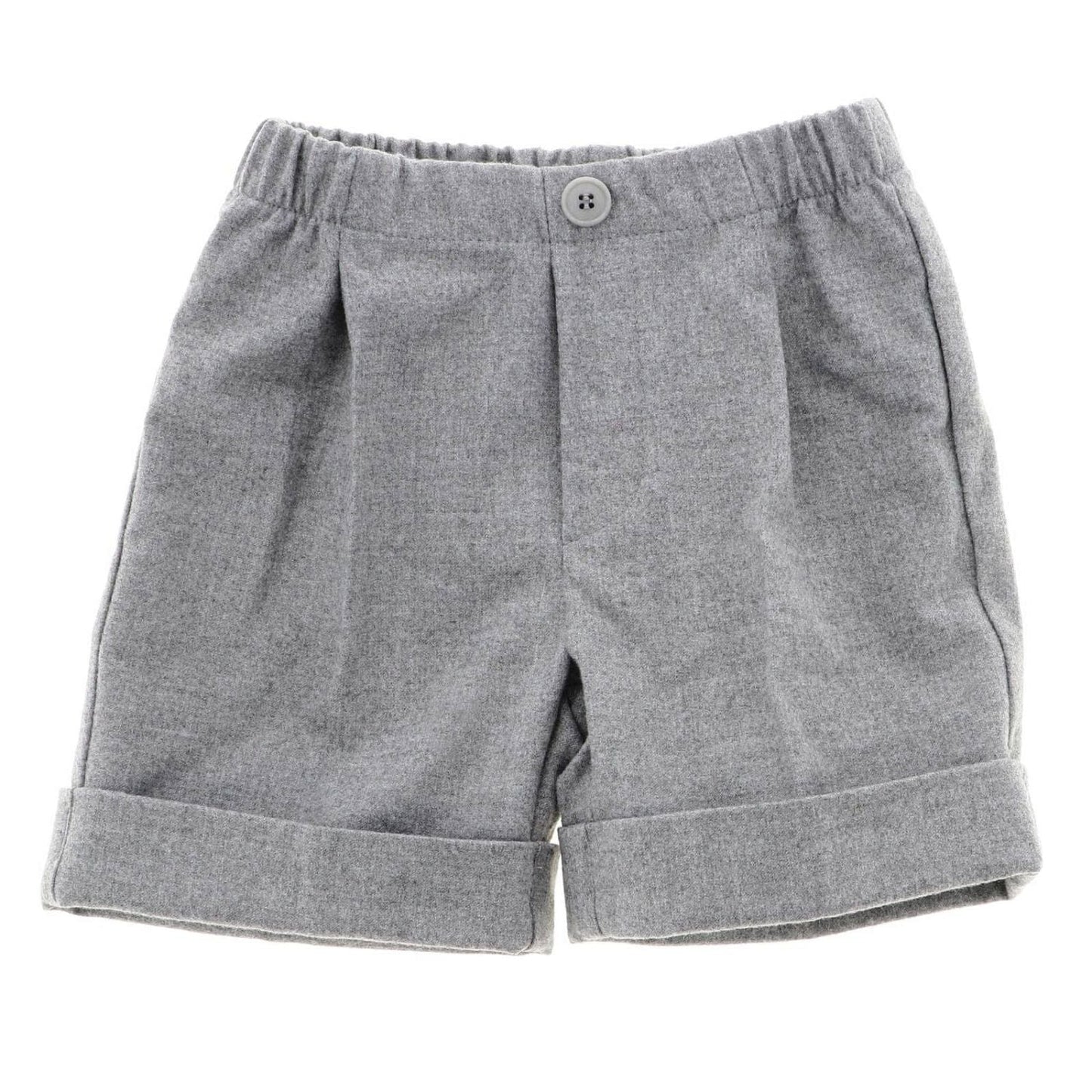 Il Gufo Bottoms Cuffed Grey Shorts