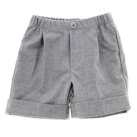 Il Gufo Bottoms Cuffed Grey Shorts