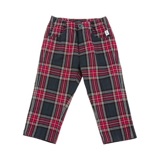 Il Gufo Bottoms Tartan Plaid Trousers