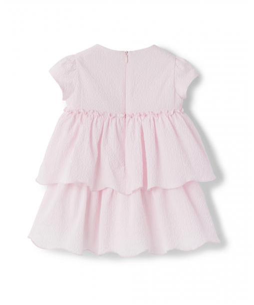 Il Gufo Dresses + Skirts Pearl pink ruffled dress with tulle flounces