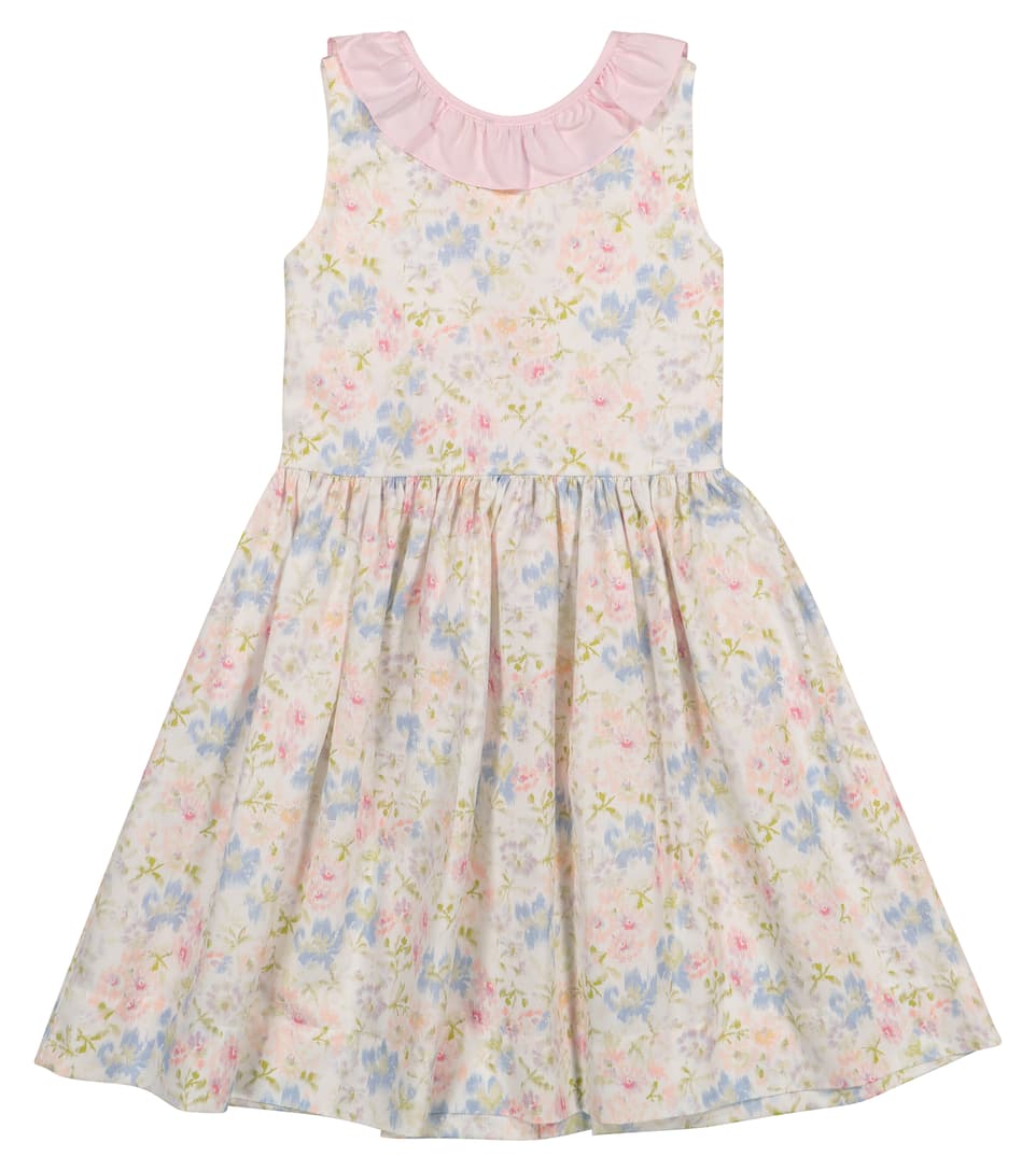 Il Gufo Dresses + Skirts Sleeveless dress with ruffles & back bow