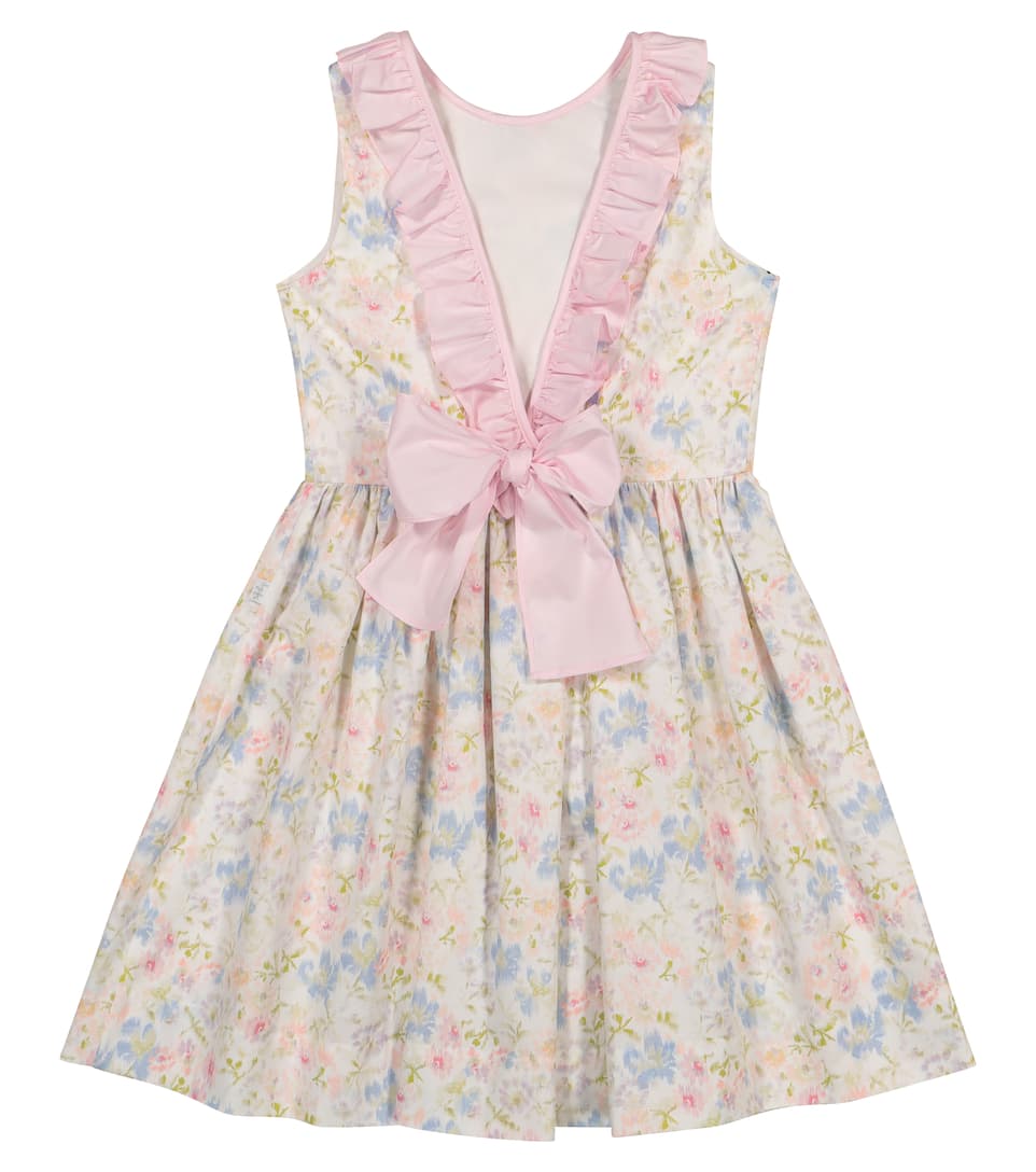 Il Gufo Dresses + Skirts Sleeveless dress with ruffles & back bow