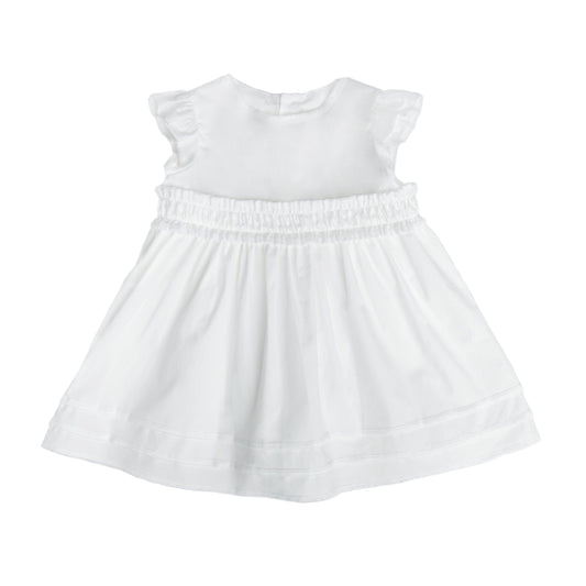 Il Gufo Dresses + Skirts White ruffle-trimmed dress