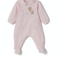 Il Gufo One-Pieces Soft jersey onesie with teddy bear appliqué