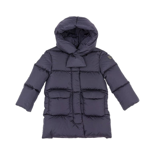 Il Gufo Outerwear Navy Puffer Coat with Collar
