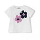 Il Gufo Tops White short sleeve t-shirt with flowers
