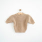 KidWild Organics Sleep Gown Organic Chunky Knit Sweater - Almond