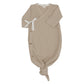KidWild Organics Sleep Gown Organic Waffle Kimono Gown - Almond