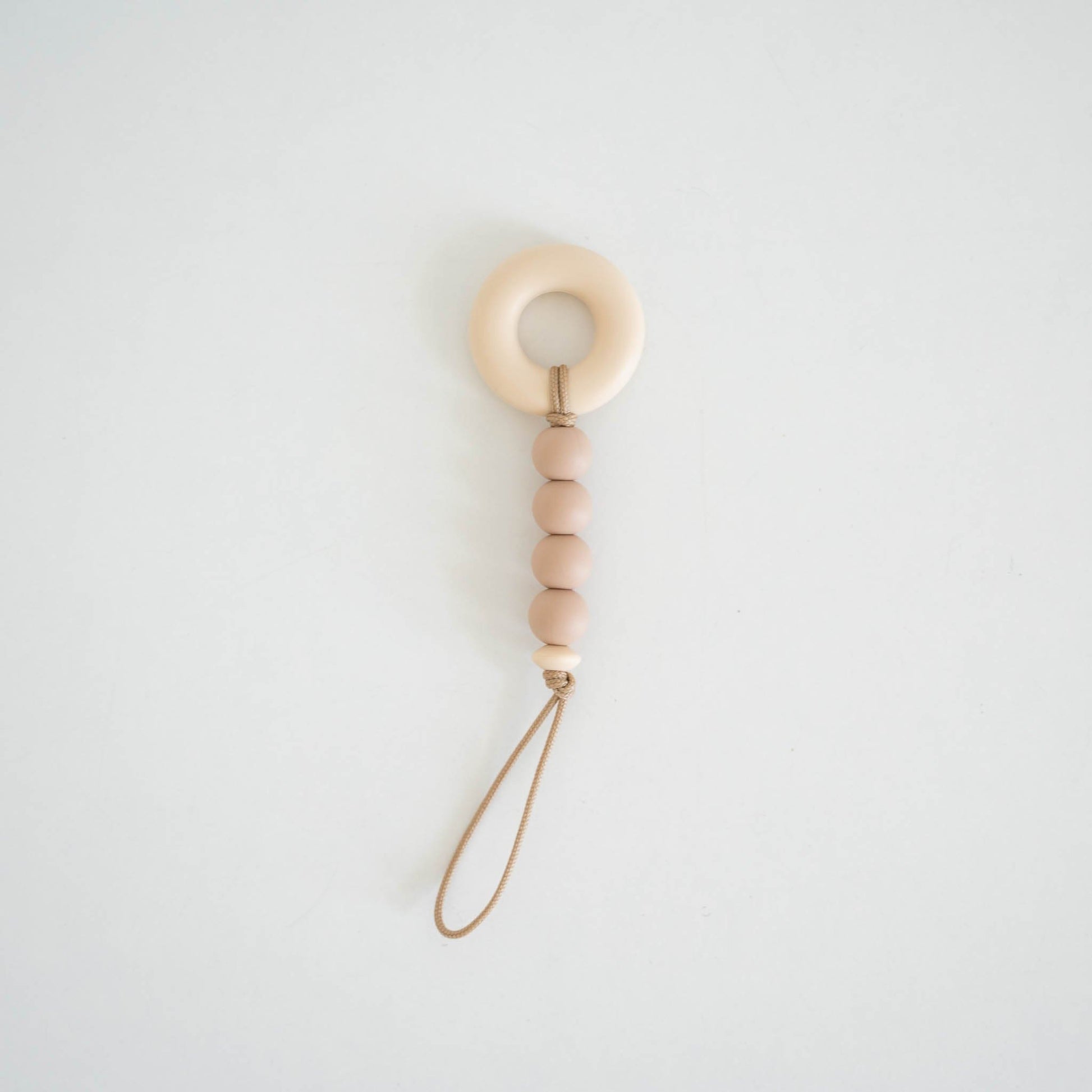 Little Chew Teether Silicone Pacifier Holder | Truffle