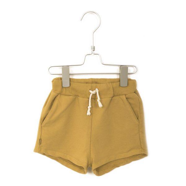 Lotiekids Bottoms 2T-3T / Ochre Yellow Organic Cotton | Shorts Solid Ochre