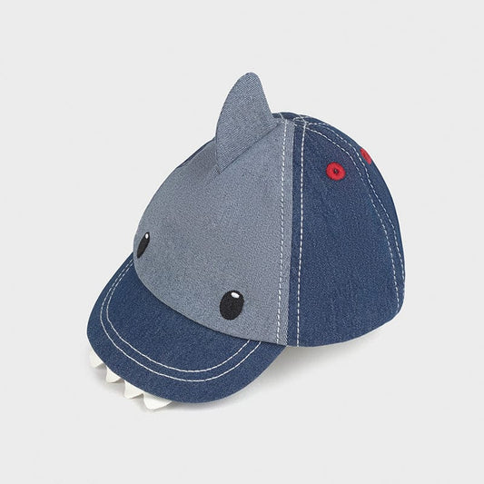 Mayoral Headwear Denim Shark Baseball Cap