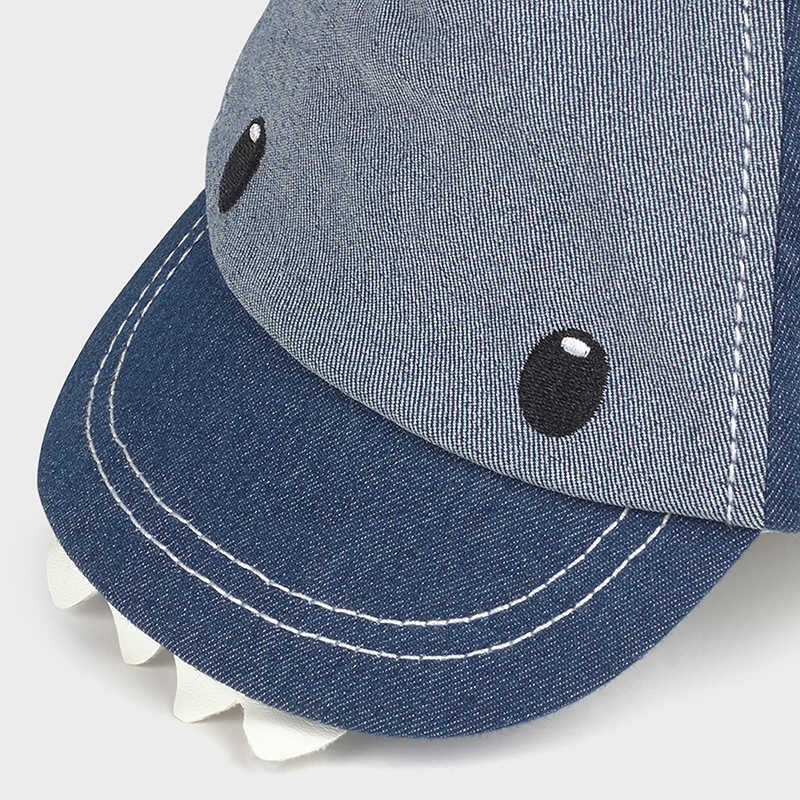 Mayoral Headwear Denim Shark Baseball Cap