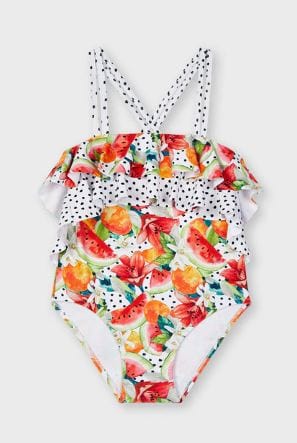 Mayoral Swimwear Pistachio Ruffle Swimsuit