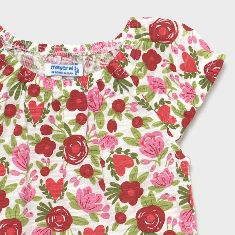 Mayoral Tops Floral Short Sleeve T-shirt Set of 2