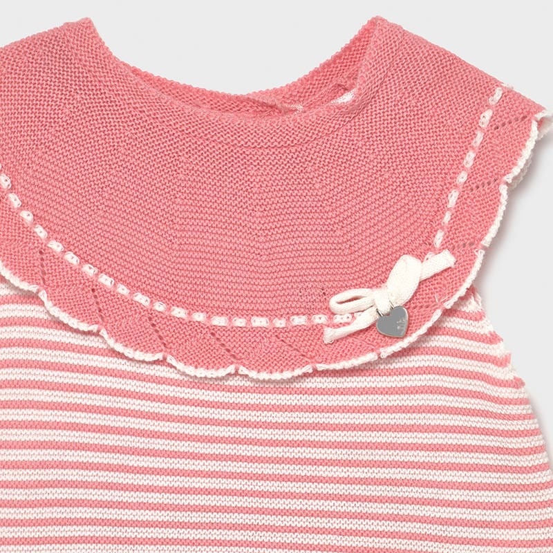 Mayoral Tops Pink Knit Shirt and Bloomer 2-piece Set