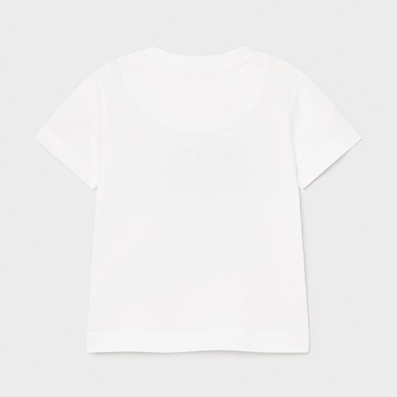 Mayoral Tops White Polaroid Short Sleeve T-shirt