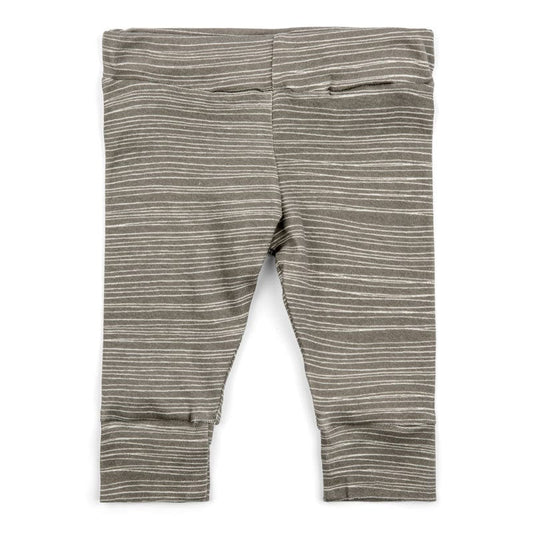 Milkbarn Clothing / Bottoms 3-6M / Grey Stripe Milkbarn Organic Leggings