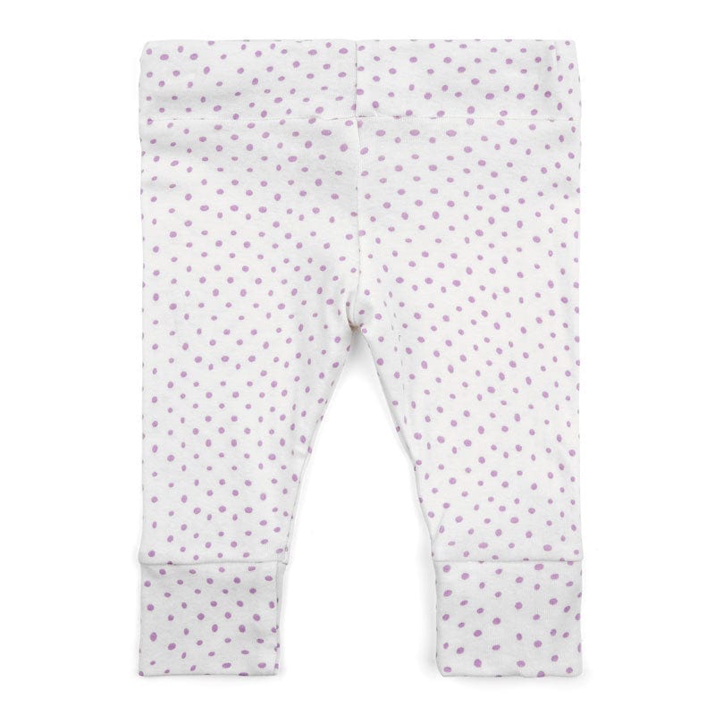 Milkbarn Clothing / Bottoms 3-6M / Lavender Dot Milkbarn Organic Leggings