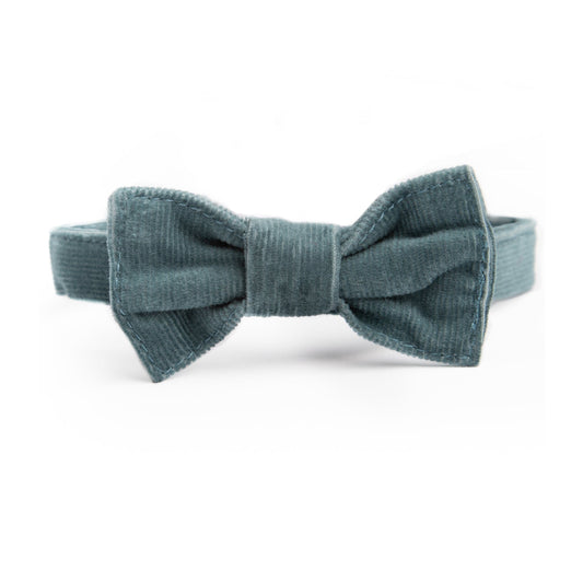 Noukie's Accessories Green corduroy bow tie