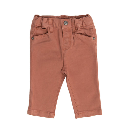 Noukie's Bottoms Caramel cotton skinny trousers