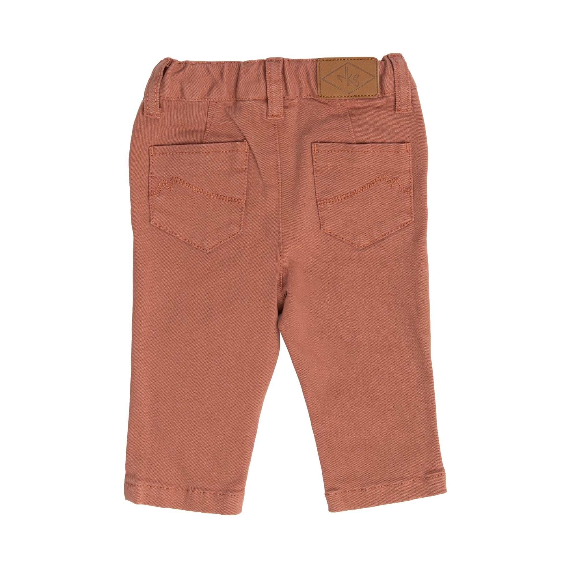 Noukie's Bottoms Caramel cotton skinny trousers