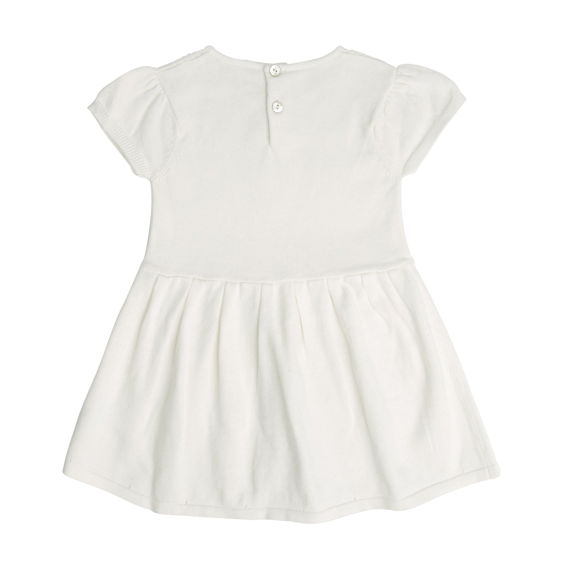 Noukie's Dresses + Skirts White organic cotton knit dress