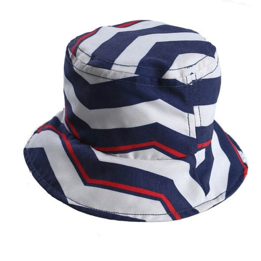 Noukie's Headwear Navy chevron print UV sun hat